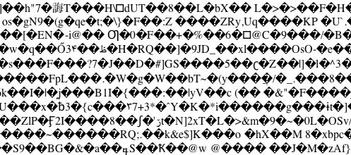 The typical output of a charset mismatch.