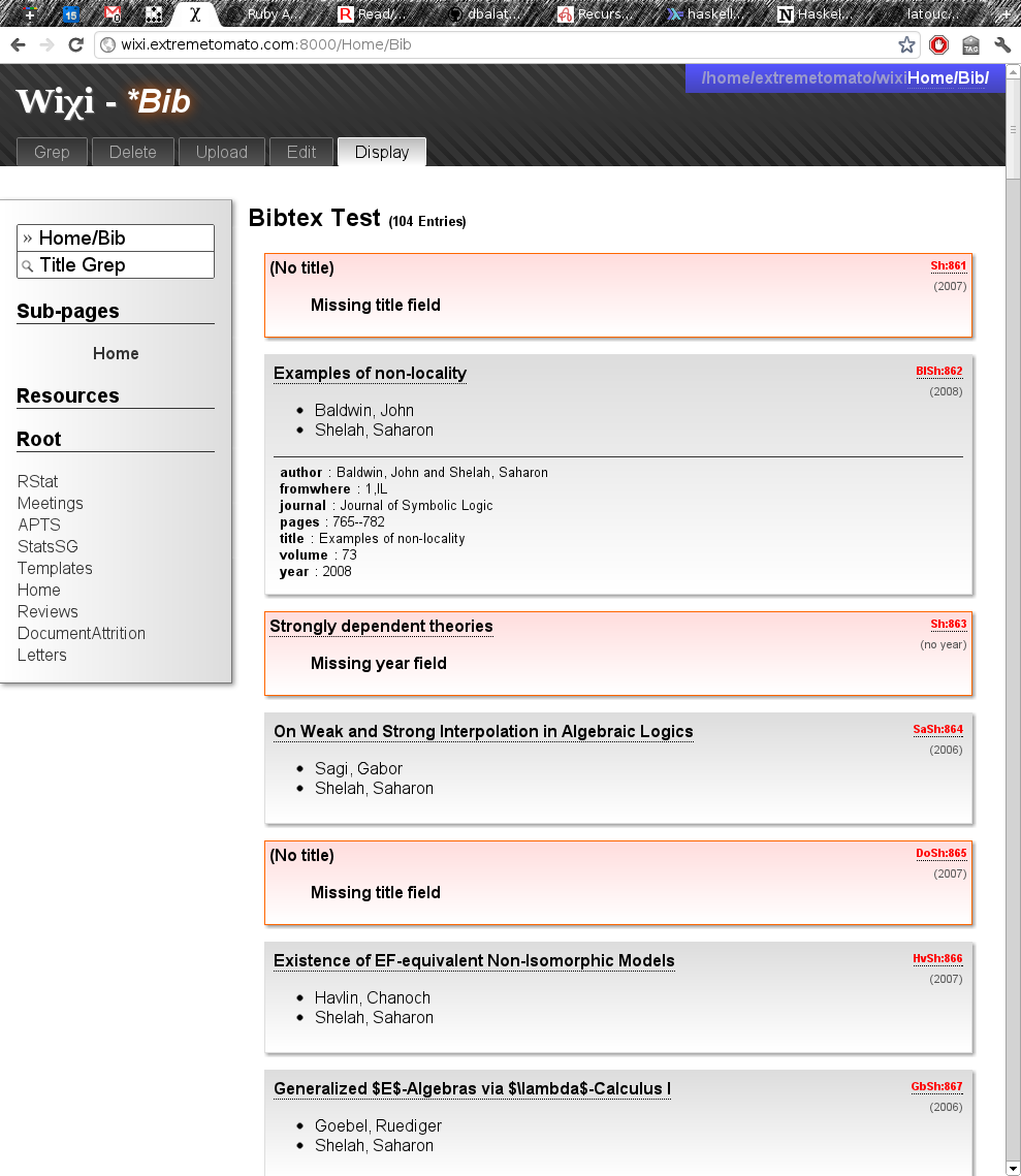 BiBTeX support.